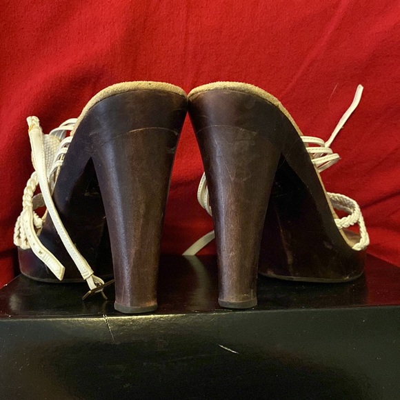 Wood platform sandals - Picture 4 of 7